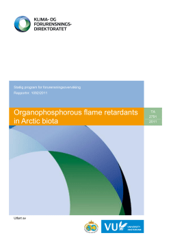 Statlig program for forurensningsoverv&aring;king, rapportnr: xxxx/xxxx