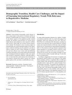 Demographic Transition, Health Care Challenges, and the Impact of