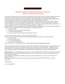 Are You Aging Prematurely? - Clyde T. Ishida, DMD, Inc.