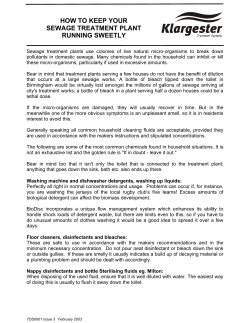 how to keep your sewage treatment plant running sweetly