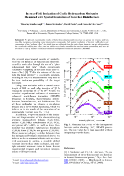 Intense-Field Ionization of Cyclic Hydrocarbon Molecules Measured