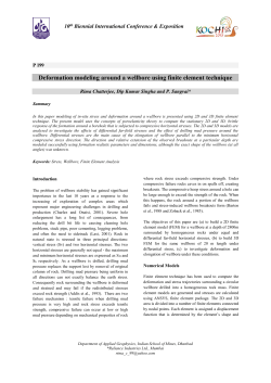 Deformation modeling around a wellbore using finite element