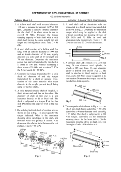 Tutorial 4 solutions - Civil IITB