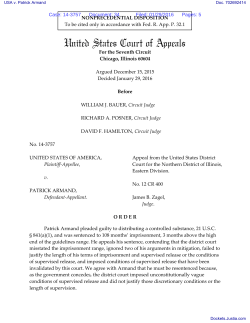 Filed Nonprecedential Disposition PER CURIAM