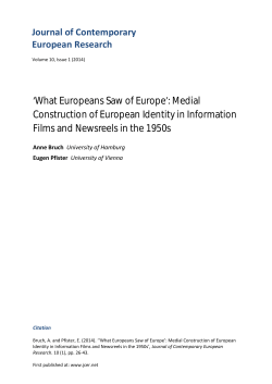 Medial Construction of European Identity in Information