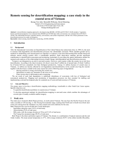 Remote sensing for desertification mapping: a case study in the