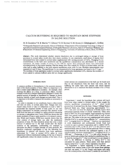 Calcium buffering is required to maintain bone stiffness in saline