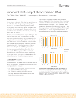 Improved RNA-Seq of Blood-Derived RNA