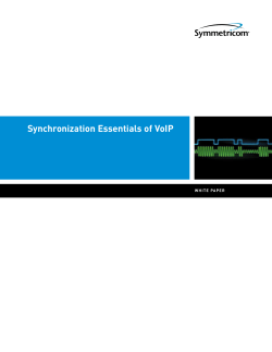 Synchronization Essentials of VoIP