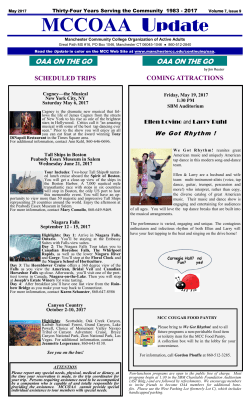 May 2017 Newsletter - Manchester Community College