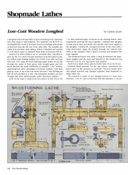 Shopmade Lathes - FineWoodworking