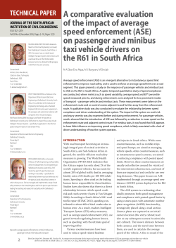 A comparative evaluation of the impact of average speed