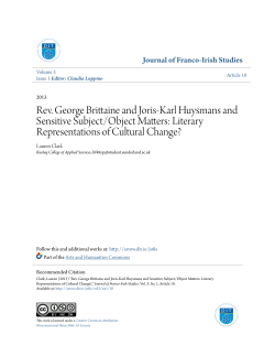 Rev. George Brittaine and Joris-Karl Huysmans and