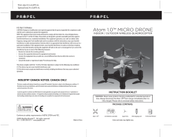 Atom 1.0 Micro Drone Users Manual Atom-IM-0515-v3