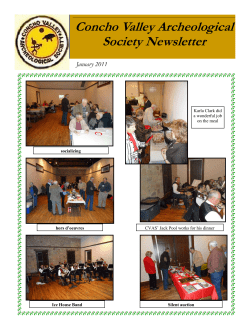 Jan2011  - Concho Valley Archeological Society