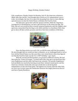 Happy Birthday, Estados Unidos!