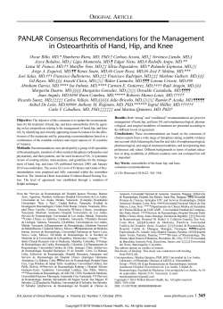 PANLAR Consensus Recommendations for the