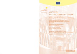 Extract from the Interinstitutional Directory - Consilium