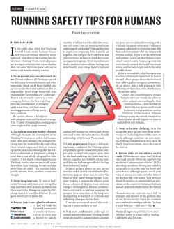 running safety tips for humans