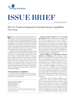 The US Needs to Respond to Growing Chinese Capabilities