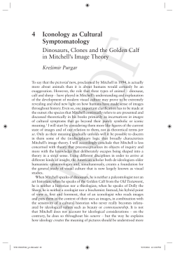 4 Iconology as Cultural Symptomatology