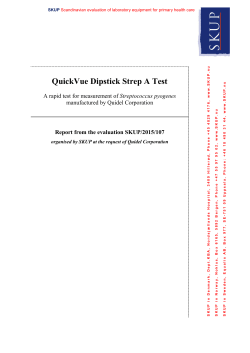 QuickVue Dipstick Strep A