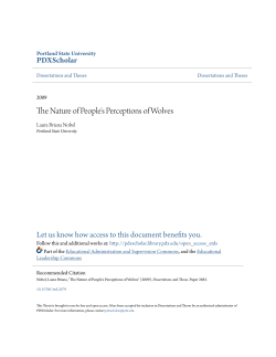 The Nature of People`s Perceptions of Wolves