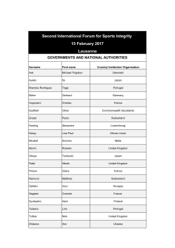 list of participants