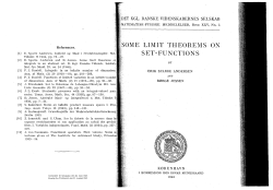 SOME LIMIT THEOREMS ON SET