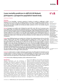 5 year mortality predictors in 498 103 UK Biobank participants: a