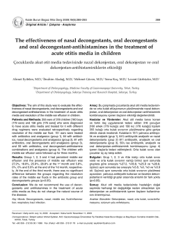 The effectiveness of nasal decongestants, oral decongestants and