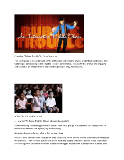 Extending “Bubble Trouble” In Your Classroom This study guide is