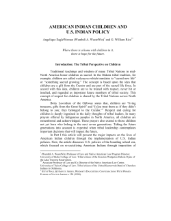 american indian children and us indian policy