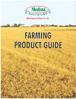 the Medina Farming Product Guide