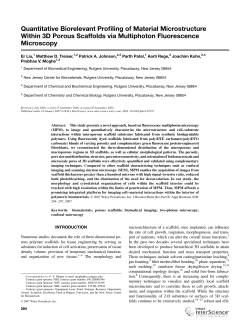 Quantitative biorelevant profiling of material microstructure within 3D