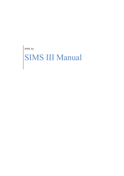 SIMS III Manual