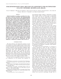 foraminifer-based coral reef health assessment for