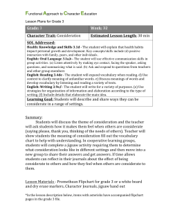 Summary: Students will discuss the theme of consideration and the