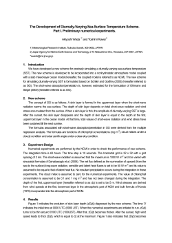 The Development of Diurnally-Varying Sea Surface