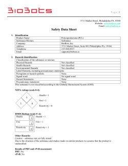 Safety Data Sheet