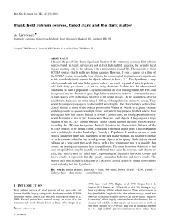Blank-field submm sources, failed stars and the dark matter