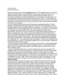 Pastor and author, Bruce Larson (picture) observed, &ldquo;The