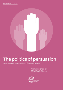 The politics of persuasion