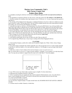 Enduro Race Rules - Turner County Fair