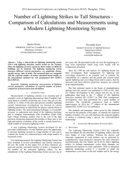 Number of Lightning Strikes to Tall Structures