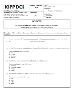 DO NOW - Net Texts
