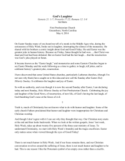 God`s Laughter - First Presbyterian Church