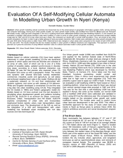 Evaluation Of A Self-Modifying Cellular Automata In Modelling