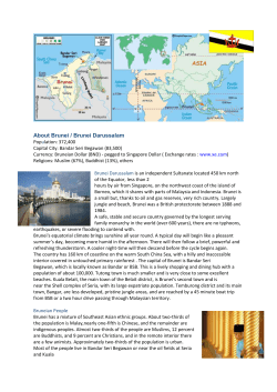 About Brunei / Brunei Darussalam
