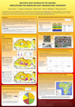 MULTIPLE DUST SOURCES IN THE SAHARA: IMPLICATIONS FOR